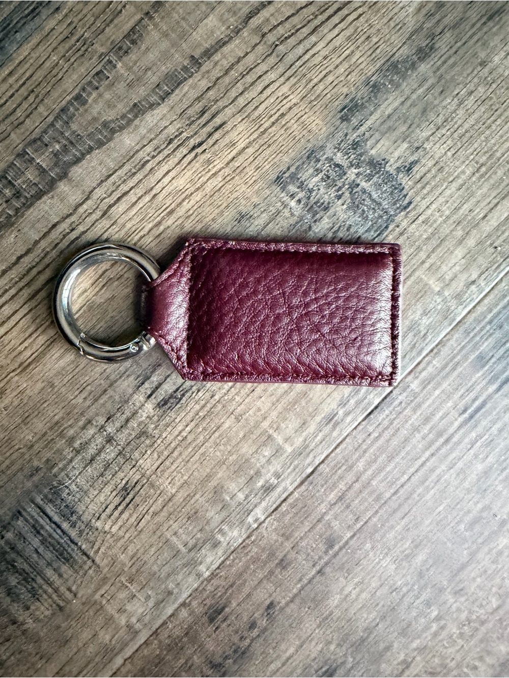 NWOT Bagnet Burgundy Leather w/ Silver Purse Magnet - Picture 2 of 2
